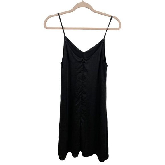 ** Anthro Fourteenth Place Black Slip Dress Size S - Picture 2 of 4